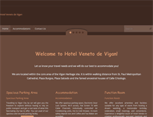 Tablet Screenshot of hotelvenetodevigan.com